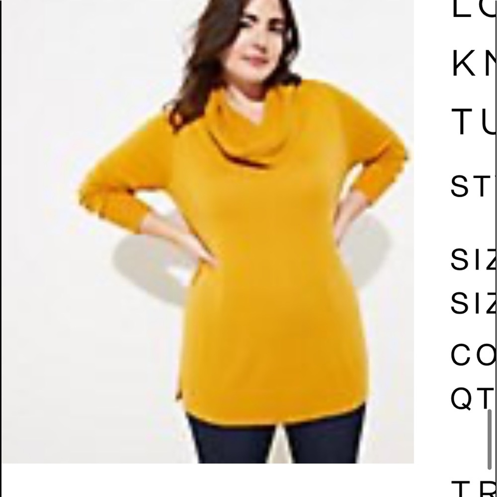 Loft cowl neck sweater